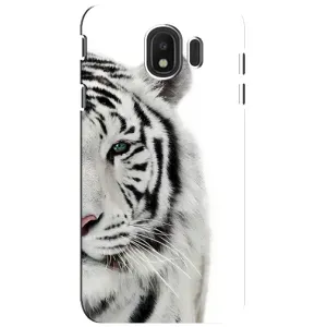 Чехлы с картинками животных Samsung Galaxy J4 2018, SM-J400F (Белый Тигр)