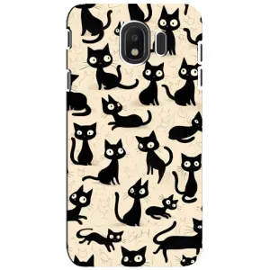 Чохол з малюнком кіт на Samsung Galaxy J4 2018, SM-J400F (Чорні коти)