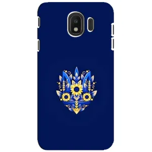 Чехлы для Samsung Galaxy J4 2018, SM-J400F  Укр. Символика (AlphaPrint) (Цветочный Герб)