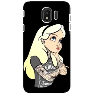 Чохол з друком для Samsung Galaxy J4 2018, SM-J400F - (Мода) (AlphaPrint) (Дівчина в тату)