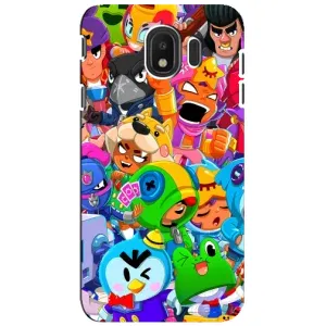Чехлы Brawl Stars для Samsung Galaxy J4 2018, SM-J400F (AlphaPrint) (Герої Бравл Старс)
