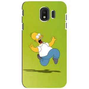 Чехол с Симпсонами для Samsung Galaxy J4 2018, SM-J400F (VPrint) (Гомер Симпсон)