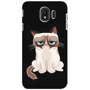 Чохол з принтом для Samsung Galaxy J4 2018, SM-J400F (AlphaPrint) Модні коти (Сумний кіт)