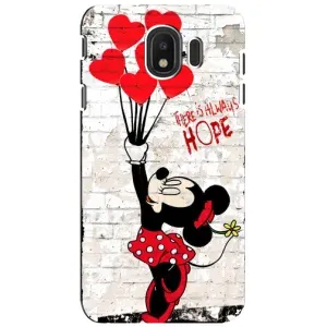 Чехол Disney Mouse Samsung Galaxy J4 2018, SM-J400F (PREMIUMPrint) (Heart Minni)