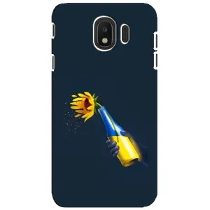 Чехол для Патриота Украины Samsung Galaxy J4 2018, SM-J400F - (AlphaPrint) (Коктейль молотова)