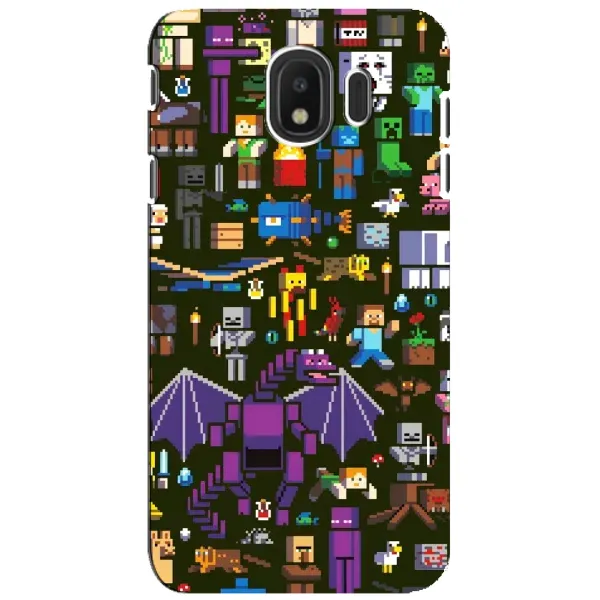 Чехол с принтом «Коллаж Майнкрафт» для Samsung Galaxy J4 2018 (SM-J400F) Чехол с принтом «Коллаж Майнкрафт» для Samsung Galaxy J4 2018 (SM-J400F)