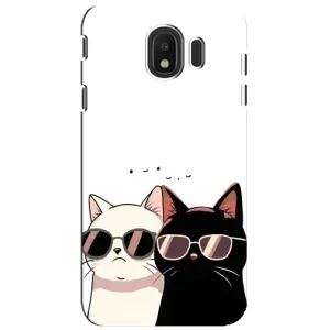 Чохол з малюнком кіт на Samsung Galaxy J4 2018, SM-J400F (Коти в окулярах)