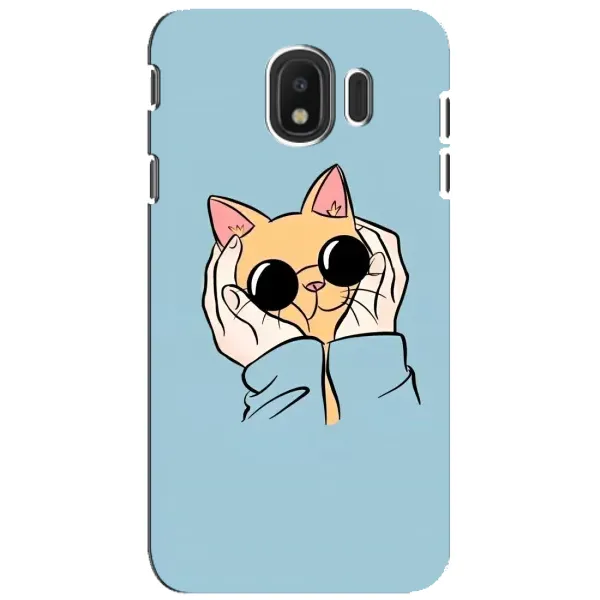 Чехол с принтом «Котик в очках» для Samsung Galaxy J4 2018 (SM-J400F)
