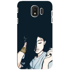 Чохол з друком для Samsung Galaxy J4 2018, SM-J400F - (Мода) (AlphaPrint) (Гарна дівчина)