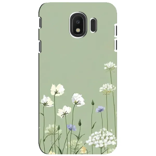 Чохол з принтом «Квіти на зеленому» для Samsung Galaxy J4 2018 (SM-J400F)