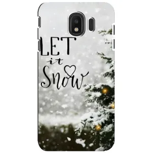 Новогодние, Праздничные Чехлы для Samsung Galaxy J4 2018, SM-J400F - 2024 год (Let it snow)