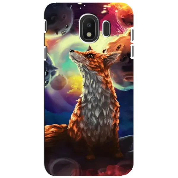 Чехол с принтом «Лисица в космосе» для Samsung Galaxy J4 2018 (SM-J400F)
