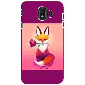 Чохли з картинкою Лисичка для Samsung Galaxy J4 2018, SM-J400F (VPrint) (Лиса з трояндою)