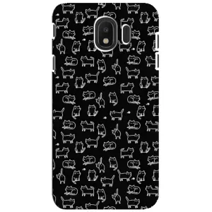 Чохол з принтом для Samsung Galaxy J4 2018, SM-J400F (AlphaPrint) Модні коти (Маленькі котики)
