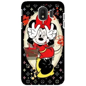 Чехол Disney Mouse Samsung Galaxy J4 2018, SM-J400F (PREMIUMPrint) (Минни peace)