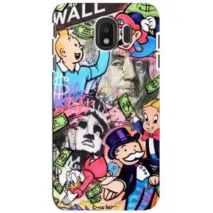 Чехлы с крутыми принтами для Samsung Galaxy J4 2018, SM-J400F - (PREMIUMPrint) (Monopoly man)