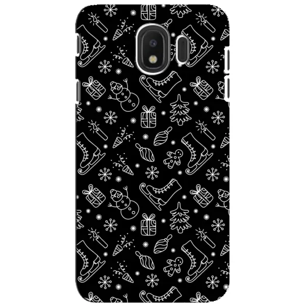 Чохол з принтом «Новорічний фон» для Samsung Galaxy J4 2018 (SM-J400F)