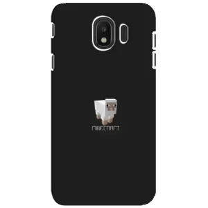 Чехол Майнкрафт на Samsung Galaxy J4 2018, SM-J400F (AlphaPrint) Minecraft (Овечка Майнкрафт)