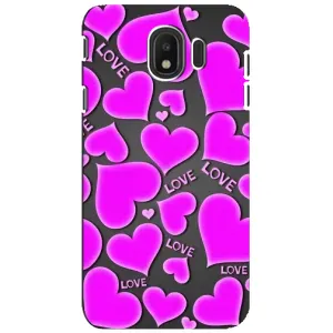 Чехлы для любимой на Samsung J4 2018 (VPrint) (Pink hearts)