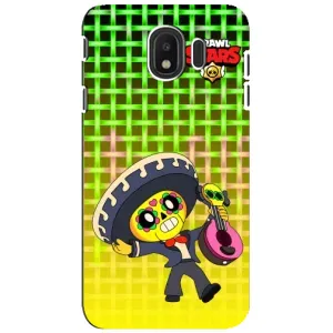 Чехлы Brawl Stars для Samsung Galaxy J4 2018, SM-J400F (AlphaPrint) (Поко в самбреро)