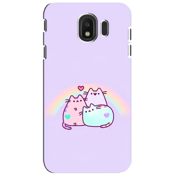 Чехол с принтом «Радужные котики» для Samsung Galaxy J4 2018 (SM-J400F)