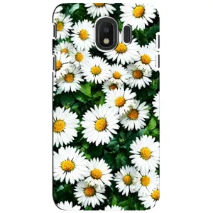 Чохол з картинкою (Стильні) Samsung J4 2018 - (AlphaPrint) (Ромашки)