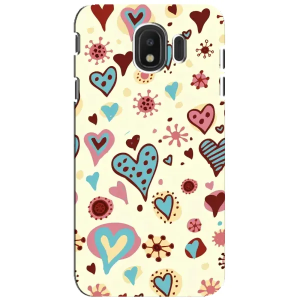 Чохол з принтом «Сердечки» для Samsung Galaxy J4 2018 (SM-J400F)