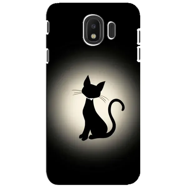 Чохол з принтом «Силует котика» для Samsung Galaxy J4 2018 (SM-J400F)