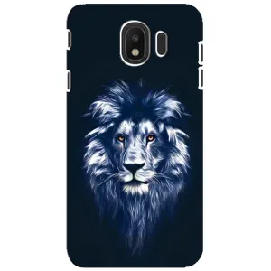 Чохол з картинкою ЛЕВ для Samsung Galaxy J4 2018, SM-J400F (VPrint) (Синій Лев)