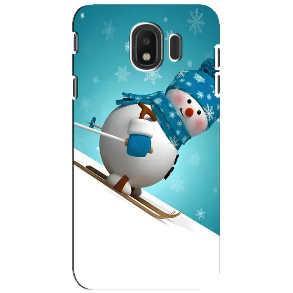 Чохол з принтом «Сніговик на лижах» для Samsung Galaxy J4 2018 (SM-J400F)