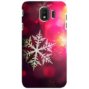 Новорічні Чохли для Samsung J4 2018 (VPrint) (Сніжинка)