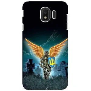 Чехлы с картинкой ЗСУ для Samsung Galaxy J4 2018, SM-J400F (AlphaPrint) (Солдат ЗСУ)