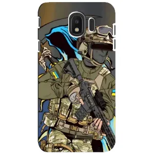 Чехлы с картинкой ЗСУ для Samsung Galaxy J4 2018, SM-J400F (AlphaPrint) (Воин ВСУ)