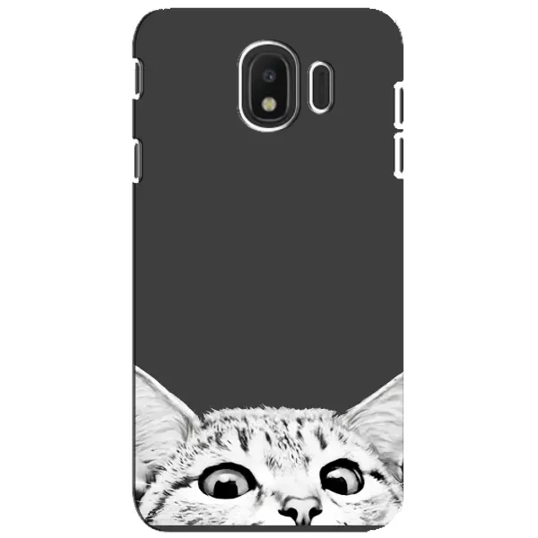 Чехол с принтом «Выглядывает кот» для Samsung Galaxy J4 2018 (SM-J400F)