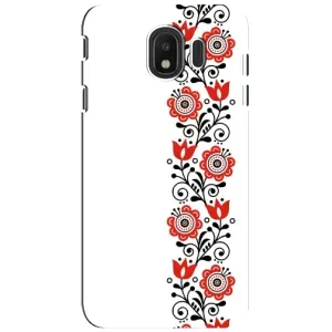 Чехол для Патриота Украины Samsung Galaxy J4 2018, SM-J400F - (AlphaPrint) (Яркая вишиванка)