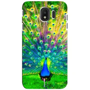 Чохол з пташками на Samsung Galaxy J4 2018, SM-J400F (VPrint) (Яскравий Павлин)