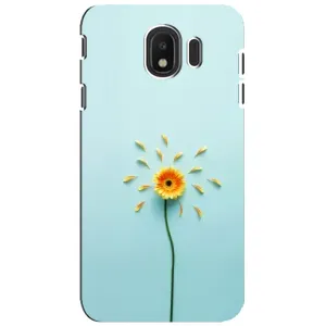 Чохли з квітами для Samsung Galaxy J4 2018, SM-J400F (VPrint) (Жовта квітка)