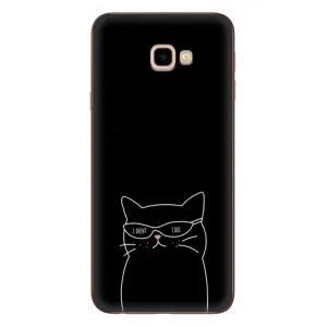 Чохол з принтом «Байдужий кіт» для Samsung Galaxy J4 Plus (J4+, J415)