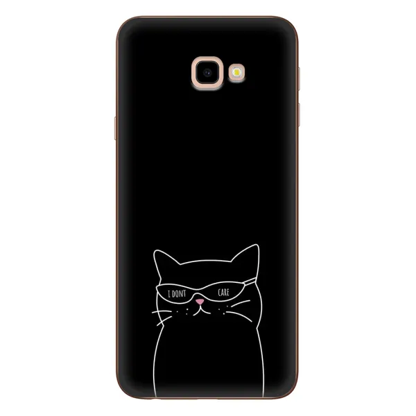 Чохол з принтом «Байдужий кіт» для Samsung Galaxy J4 Plus (J4+, J415)