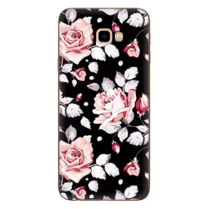 Чохли з квітами для Samsung Galaxy J4+, J4 Plus, J415 (VPrint) (Квіти на чорному)