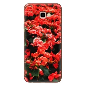 Чохли з квітами для Samsung Galaxy J4+, J4 Plus, J415 (VPrint) (Квіти червоні)