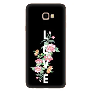 Чехлы для любимой на Самсунг J4+, J4 Плюс (VPrint) (Квіти LOVE)