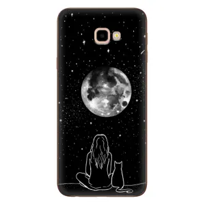 Чохол з принтом «Дівчина з котом» для Samsung Galaxy J4 Plus (J4+, J415)