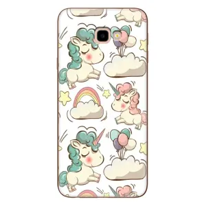 Чохол для Самсунг J4+, J4 Плюс - (Єдинорожки - Новинки) (AlphaPrint) (Єдиноріжки)