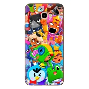 Чехлы Brawl Stars для Samsung Galaxy J4+, J4 Plus, J415 (AlphaPrint) (Герои Бравл Старс)