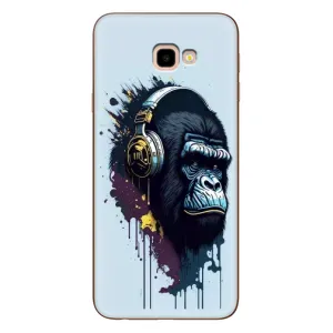Чохол з Мавпами Samsung Galaxy J4+, J4 Plus, J415 - (AlphaPrint) (Горила в навушниках)