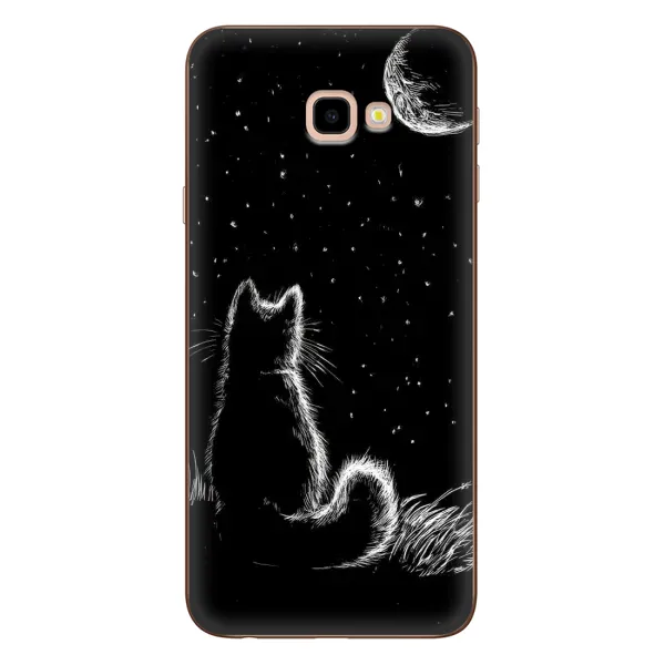 Чехол с принтом «Котик и луна» для Samsung Galaxy J4 Plus (J4+, J415) Чехол с принтом «Котик и луна» для Samsung Galaxy J4 Plus (J4+, J415)