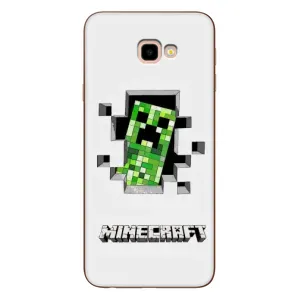 Чехол Майнкрафт на Samsung Galaxy J4+, J4 Plus, J415 (AlphaPrint) Minecraft (крипер Майнкрафт)