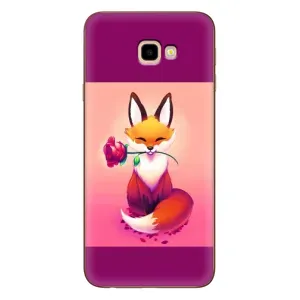 Чехлы с картинкой Лисички для Samsung Galaxy J4+, J4 Plus, J415 (VPrint) (Лисичка с розочкой)