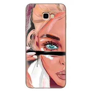 Чохол з друком для Samsung Galaxy J4+, J4 Plus, J415 - (Мода) (AlphaPrint) (Макіяж)